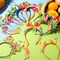 16 Pcs Hawaiian Party Headband Felt Luau Head Boppers Tiki Aloha Boppers for Tropical Summer
